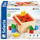 Selecta 62005 Sortierbox, Sortier und Steckspiel aus Holz, 1 Jahr to 3 Jahre, 14 cm