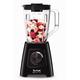 Tefal Blendforce II Blender, 1.25L Plastic Jug, 600W, 4 Removeable Stainless Steel Blades, 3 Programs + Pulse, Black, BL420840