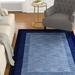 Blue 111 x 0.5 in Area Rug - Alcott Hill® Keifer Oriental Handmade Tufted Wool Area Rug Wool | 111 W x 0.5 D in | Wayfair