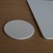 Ebern Designs Leatherette Round Coaster Leather in White | 0.12 H x 4 D in | Wayfair 9D1A1235B648418DB25A07833C06C487