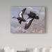 Trademark Fine Art 'Black Ducks' Graphic Art Print on Wrapped Canvas in Black/Gray | 18 H x 24 W x 2 D in | Wayfair ALI33737-C1824GG