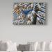 Trademark Fine Art 'Changing Season' Graphic Art Print on Wrapped Canvas Metal in Blue/Brown | 22 H x 32 W x 2 D in | Wayfair ALI33756-C2232GG