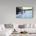 Trademark Fine Art 'At End Of Day Wolves' Graphic Art Print on Wrapped Canvas in White | 30 H x 47 W x 2 D in | Wayfair ALI32344-C3047GG