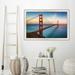 Ebern Designs 'Golden Gate San Francisco' Framed Photographic Print Plastic/Acrylic in Blue | 21.5 H x 27.5 W x 0.75 D in | Wayfair