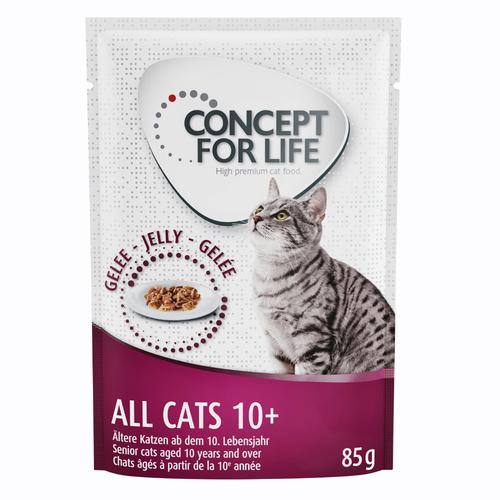 24 x 85 g Concept for Life All Cats 10+ in Gelee - Katzenfutter Nass
