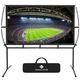 Screen Home Cinema 233X139Cm (100 '') 16: 9 Mobile Projector Screen Easy Installation And Operation Suitable For Home Cinema And Outdoor Projection Screen… (Z100)