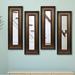 Charlton Home® 4 Piece Kincannon Panels Modern & Contemporary Mirror Set Wood in Brown | 28.75 H x 12.75 W x 2.5 D in | Wayfair