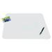 Rebrilliant Edgin Non-Glare Antimicrobial Desk Pad Organizer Plastic in White | 17 H in | Wayfair 24EB814346DA411680A0CC020058CBA3