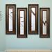 Charlton Home® 4 Piece Kincannon Panels Modern & Contemporary Mirror Set Wood in Brown | 32.75 H x 14.75 W x 2.5 D in | Wayfair