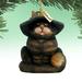 The Holiday Aisle® Fifield Halloween Cat Figurine Ornament Derevo Collection Plastic in Brown | 4 H x 3 W x 2.5 D in | Wayfair