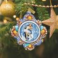 The Holiday Aisle® Swan Ballet Ornament Derevo Collection Plastic in Blue/Indigo | 3 H x 3.5 W x 1.5 D in | Wayfair