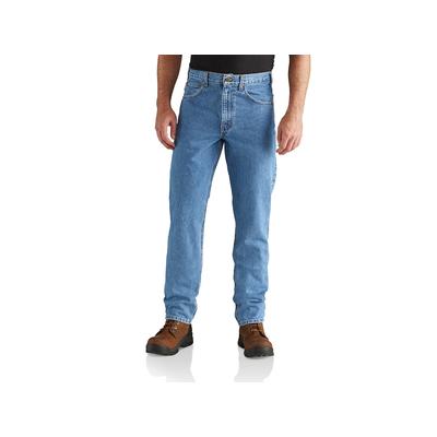 Carhartt Men's Straight Fit Heavyweight 5 Pocket Tapered Leg Jeans, Stonewash SKU - 316440