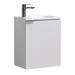Litton Ebern Designs 20" Wall Mounted Single Sink Bathroom Vanity Set Wood/Plastic in White | 23 H x 19.7 W x 11.8 D in | Wayfair