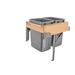 Rev-A-Shelf Wood Top Mount Pull Out Trash/Waste Container w/ Soft Close Steel in Gray | 21 | Wayfair 4WCTM-RM-2135DM-2