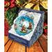 G Debrekht Holiday Splendor 12 Days of Christmas Scenic Glass Ornament Oversized Limited Edition Balls Glass in Blue | 5.5 H x 5 W x 5 D in | Wayfair