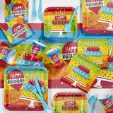 Creative Converting Rainbow Cake Birthday Party Paper/Plastic Disposable Dessert Plate | Wayfair DTC3574E2A