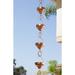 Monarch Rain Chains Hammered Eastern Cup Rain Chain Copper in Brown/Yellow | 102 H x 3.5 W x 3.5 D in | Wayfair 29027