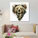 East Urban Home Bear by Riza Peker - Gallery-Wrapped Canvas Giclee Print Canvas, Cotton in Black/Brown/White | 12 H x 12 W x 1.5 D in | Wayfair