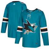 Men's adidas Teal San Jose Sharks Home Authentic Blank Jersey