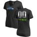 Women's NFL Pro Line by Fanatics Branded Black Seattle Seahawks Personalized Midnight Mascot T-Shirt