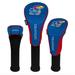 Kansas Jayhawks Driver Fairway Hybrid Set of Three Headcovers