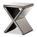 Mercer41 Kaplan End Table Mirrored/Glass | 20 H x 16 W x 16 D in | Wayfair A852F9AF98F941B7B611FC029634ED9C