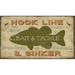 Millwood Pines 'Bait & Tackle' Vintage Advertisement on Wood Metal in Brown/Green | 25 H x 40 W x 2 D in | Wayfair 9F78E373454042518B4655D3EDBE42D2