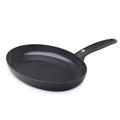 GreenPan Cambridge Healthy Ceramic Nonstick 33x23cm Fish Pan Skillet, PFAS Free, For all hobs including Induction, Oven Safe up to 160°C, Black