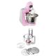 Bosch MUM58K20 CreationLine Küchenmaschine (1000 Watt, 3, 9 Liter, edelstahl-Rührschüssel, Durchlaufschnitzler, Mixer-Aufsatz) pink + MUZ5MM1 Multimixer