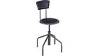 Safco Diesel Industrial Low Base Stool with Back - Black