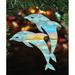 The Holiday Aisle® Dolphins Scenic Hanging Shaped Ornament Wood in Blue/Brown | 5 H x 5 W x 1 D in | Wayfair A239914B204449BDB1E67F93F7B0DC60