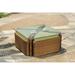 Bay Isle Home™ St George Square Sushi Outdoor Table w/ Ottomans, Wicker | Wayfair 568F840C383A44EA99D89EB94DD881E9