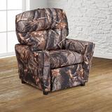 Harper Orchard Kimsey Contemporary Recliner w/ Cup Holder Polyester in Brown | 39 H x 39 W x 28 D in | Wayfair 3C4641A98F10498592AB9578C70C623A