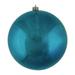 Vickerman 352564 - 8" Sea Blue Shiny Ball Christmas Tree Ornament (N592062DSV)