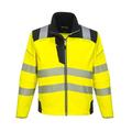 Portwest PW3 Warnschutz-Softshelljacke, Größe: 5XL, Farbe: Gelb/Schwarz, T402YBR5XL