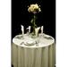 Midas Event Supply Renaissance Round Tablecloth Polyester in White | 0.1 D in | Wayfair 701521