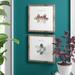 Red Barrel Studio® 'A Woodland Walk XVIII' 2 Piece Framed Watercolor Painting Print Set Paper in Green | 16.5 H x 33 W x 1 D in | Wayfair