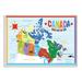 Stupell Industries Canada Map w/ Wildlife Multi Color Juvenile Stretched by Erin Clark - Graphic Art on Canvas in Blue | 15 W in | Wayfair