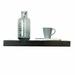 Winston Porter Bovina Floating Shelf Wood in Black | 2 H x 23.62 W x 9.25 D in | Wayfair WNPR8881 43412665