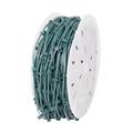 Vickerman 304600 - 1000 Light 1000' Green Wire Empty Intermediate Screw C9 Christmas Light String Set with 12" Spacing (V472246)