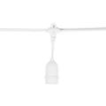 Vickerman 455531 - 24 Light 48' White Wire Empty Medium Screw Christmas Light String Set with 24" Spacing (V47W026)