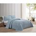 August Grove® Lenora Striped Cotton Coverlet Cotton in Blue | Queen | Wayfair AGTG3857 43043982