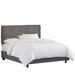 Brayden Studio® Tufted Low Profile Standard Bed Upholstered/Cotton in Gray | 54 H in | Wayfair BRSD2134 25540659