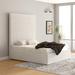 Brayden Studio® Handley Tufted Low Profile Standard Bed Upholstered/Revolution Performance Fabrics® in White | 67 H x 77 W in | Wayfair