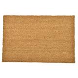 Evideco Sheltered Coir Coco Fiber Outdoor Door Mat in Brown | Rectangle 1'4" x 2' | Wayfair 1400804