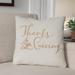 The Holiday Aisle® Thanksgiving Indoor/Outdoor Throw Pillow Polyester/Polyfill blend in Orange | 20 H x 20 W x 4 D in | Wayfair HLDY1193 28394593