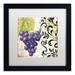 Trademark Fine Art 'Les Fruits Jardin II' Framed Graphic Art Canvas | 16 H x 16 W x 0.5 D in | Wayfair ALI4753-B1616MF