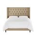 Winston Porter Brooke-Lea Standard Bed Upholstered/Polyester in Black/Brown | 56 H x 68 W x 85 D in | Wayfair WRLO3951 40575893