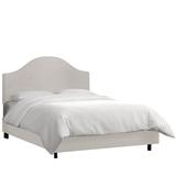Alcott Hill® Mystere Upholstered Low Profile Standard Bed Metal/Polyester in White | 58 H in | Wayfair ALCT2116 25540187