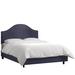 Alcott Hill® Mystere Upholstered Low Profile Standard Bed Metal/Polyester in White | 58 H in | Wayfair ALCT2116 25540188